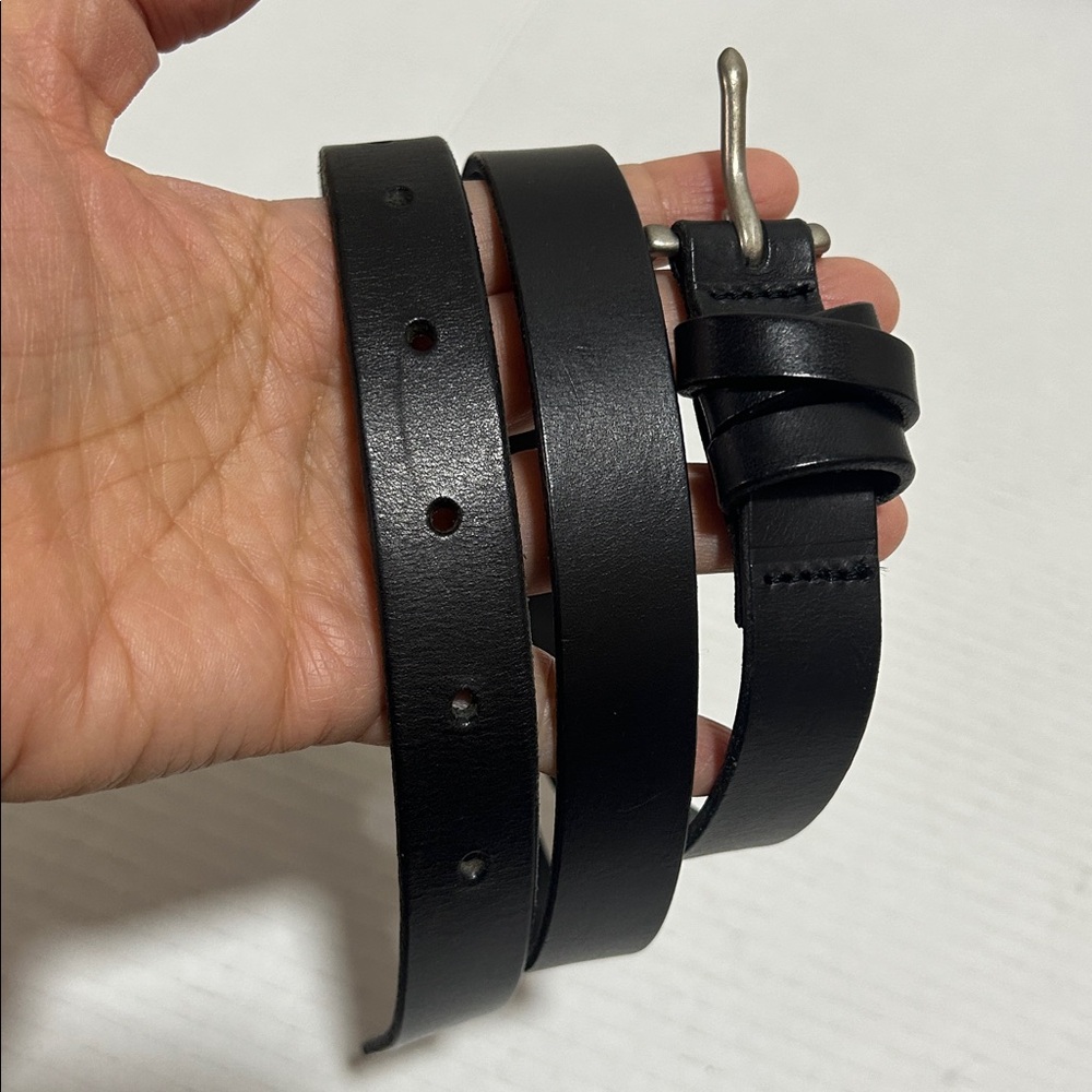 Aritzia Wilfred Free Black Leather Belt - Size Small - Picture 3 of 7
